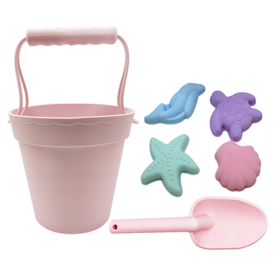 Playa Toy Sandbox Set Bucket Set del silicón del verano de los niños
