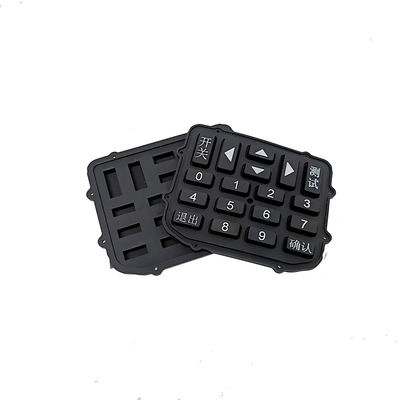 Teclado de goma de silicona personalizado con botones impresos, botones de control remoto de TV