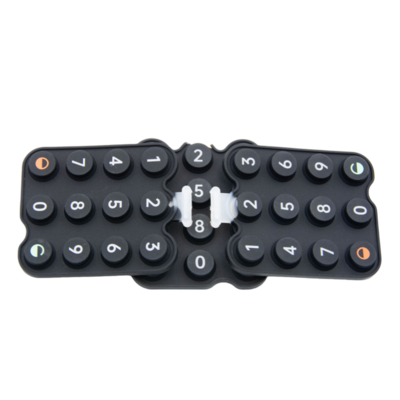 Botones de silicona personalizados, varios botones de goma para panel de control