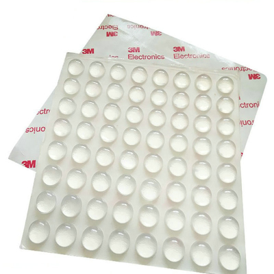 Cojín de encargo del pie de la goma de silicona transparente auta-adhesivo