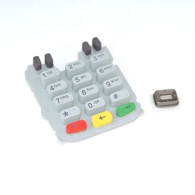 Teclado de la máquina de la posición de la goma de silicona para Verifone