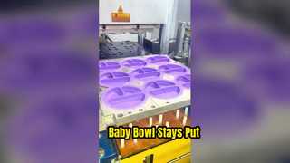 No más tazón de bebé de silicona desordenado a la hora de comer